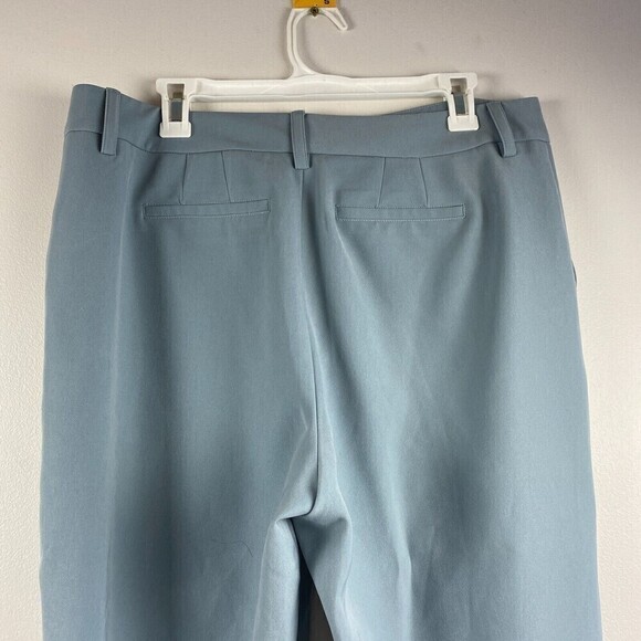 AVEC LES FILLES Ankle Trouser Pants Sky Blue Anthropologie Office Wear Sz Large - Picture 4 of 13